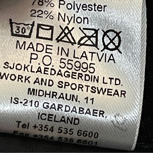 66 North Eldborg Black Jacket Women's Large Iceland Fleece Lined Winter Coat - Picture 9 of 10